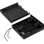 Lockway IC-233F 4\'lü Pil Kutusu Kapaklı Swıtchlı 10 Adet