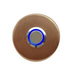 Lockway Z-101ABM Bronz Paslanmaz Tek Kontak Zil Butonu Mavi LED
