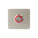 LOCKWAY Z-401K Paslanmaz 304 Kare Zil butonu 52x52mm Kırmızı Led