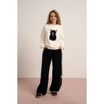 Locoloco Kız Çocuk Sweatshirt - Ekru, Köpek Baskılı (9-15 Yaş) - 13 - 14 Yaş