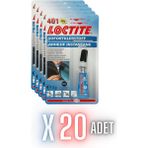 Loctite 401 - 3gr Hızlı Yapıştırıcı 20 Adet