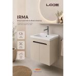 Lode Bath Irma 60 Cm Lavabolu Alt Banyo Dolabı, Kapaklı Banyo Alt Dolabı,Seramik Lavabo Dahil