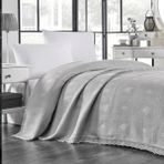 Lodos Home %100 Pamuklu Çift Kişilik Pike – 220X240 cm - Gri