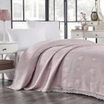 Lodos Home %100 Pamuklu Çift Kişilik Pike – 220X240 cm - Pudra