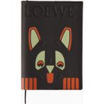 Loewe x Louis Wain Deri Kaplı Tasarım Defter Siyah