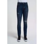 Loft 2033755 Mavi Erkek Ricardo Slim Fit Normal Bel Daralan Paça Yırtık Boya Detaylı Kot Pantolon