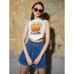 Loft Crop Bayan Atlet - Ekru