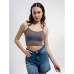 Loft Crop Kadın Atlet - Antrasit