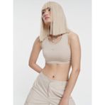 Loft Crop Kadın Atlet - Bej - S