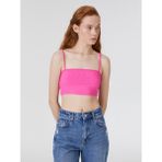 Loft Crop Kadın Atlet - M - Fuşya