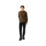 LOFT Erkek Kapüşonlu Sweatshirt, Haki, XL