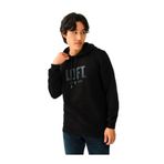 LOFT Erkek Kapüşonlu Sweatshirt, Siyah, XL