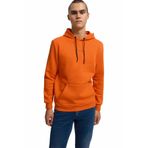 LOFT Erkek Kapüşonlu Sweatshirt, Turuncu, S Beden