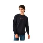LOFT Erkek Sweatshirt, Bisiklet Yaka, Lacivert, XXL