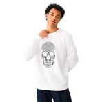 Loft Erkek Sweatshirt Lf2037422,Beyaz 2Xl