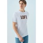 Loft Erkek Tişört LF2038687 LF2038687015 - Beyaz - 2XL