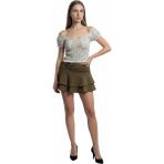 Loft High Waist Kadın Etek - Haki - M