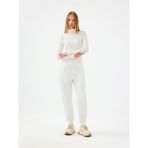 Loft Jogger Fit Beyaz Kadın Eşofman Altı LF2038218 - XS