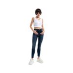 LOFT Kadın Skinny Jean Pantolon, Cindy Night Blue Wash, 26-28 Beden