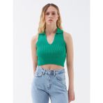 Loft Long Crop Kadın Atlet - Yeşil