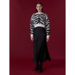 Loft Long Crop Kadın Kazak - Siyah