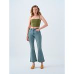 Loft Long Flare Slim Fit Kadın Pantolon - Denim - 26 / 32