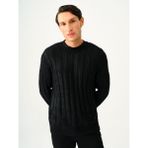 Loft Loose Fit Erkek Kazak - Siyah - XL