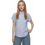 Loft Loose Fit Kadın Gömlek K.kol - Açık Mavi - XS