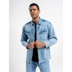 Loft Oversize Fit Erkek Gömlek U.kol - Denim