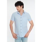 Loft Regular Fit Erkek Gömlek K.kol - XL - Mavi