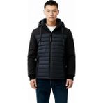 Loft Regular Fit Erkek Mont Siyah Kapüşonlu Yaka ile Günlük Kullanım İçin Rahat Tasarım - XL