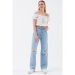 Loft Regular Fit Kadın Bluz K.kol - Beyaz