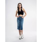 Loft Regular Fit Kadın Etek - Denim