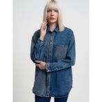 Loft Regular Fit Kadın Gömlek U.kol - Denim - XS - S