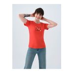 Loft Regular Fit Kırmızı Kadın T-shirt Lf2038544