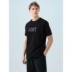 Loft Regular Siyah - Mor Erkek T-Shirt LF2038461 - 0 Siyah