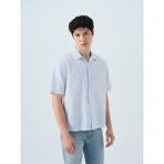 Loft Relax Fit Erkek Gömlek K.kol - Açık Mavi - XL