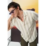 Loft Relax Fit Erkek Gömlek K.kol - XL - Taş