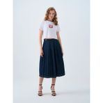 Loft Relaxed Fit Kadın Etek - Denim - XS