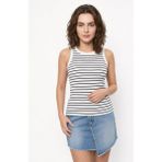 Loft Slim Fit Kadın Atlet - Beyaz - XL