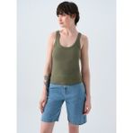 Loft Slim Fit Kadın Atlet - Haki