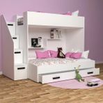 Loft Yandan Merdivenli Ranza Mdf - Beyaz - 100 x 100 cm