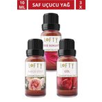 Lofty Gül, Bahçe Gülü, Amber Doğal Uçucu Yağ Saf Buhurdanlık Esansı Oda Kokusu Esans Buhur Yağı 10ml LoftyB10ML32