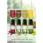 Lofty LoftyB10ML288 Gül, Hanımeli, Yasemin, Ylang Ylang Uçucu Yağ Buhurdanlık Esansı Oda Kokusu Esansiyel Yağ Buhur Yağı 10Ml