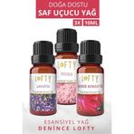 Lofty Pudra, Lavanta, Amber Romantik Uçucu Buhur Yağı Buhurdanlık Esansı Oda Kokusu Esansiyel 10 ml