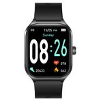 Logia Fit7 Akıllı Saat, 2.01 inç Dokunmatik Ekran, iOS ve Android Uyumlu, Kalp Atış Hızı, Adım Sayma, Uyku Analizi, Siyah