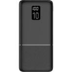 Logia LED Ekranlı Slim 10000MAH Powerbank Taşınabilir Şarj Cihazı Type-C / 2 USB / 3 Port Çıkış / Output 2.1A - Siyah