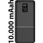 Logia P10 Led Ekranlı Slim 10000Mah Powerbank Taşınabilir Şarj Cihazı Siyah