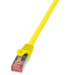 LogiLink CQ2057S Cat6 S/FTP patch kablo Primeline AWG27 PiMF LSZH Sarı 2,00 m