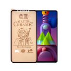 Logis Samsung M51 9D Mat Seramik Tam Kaplayan Cam Ekran Koruyucu